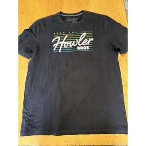 Howler Bros Men's Short Sleeve T-Shirt Size XL Heed The Call Black